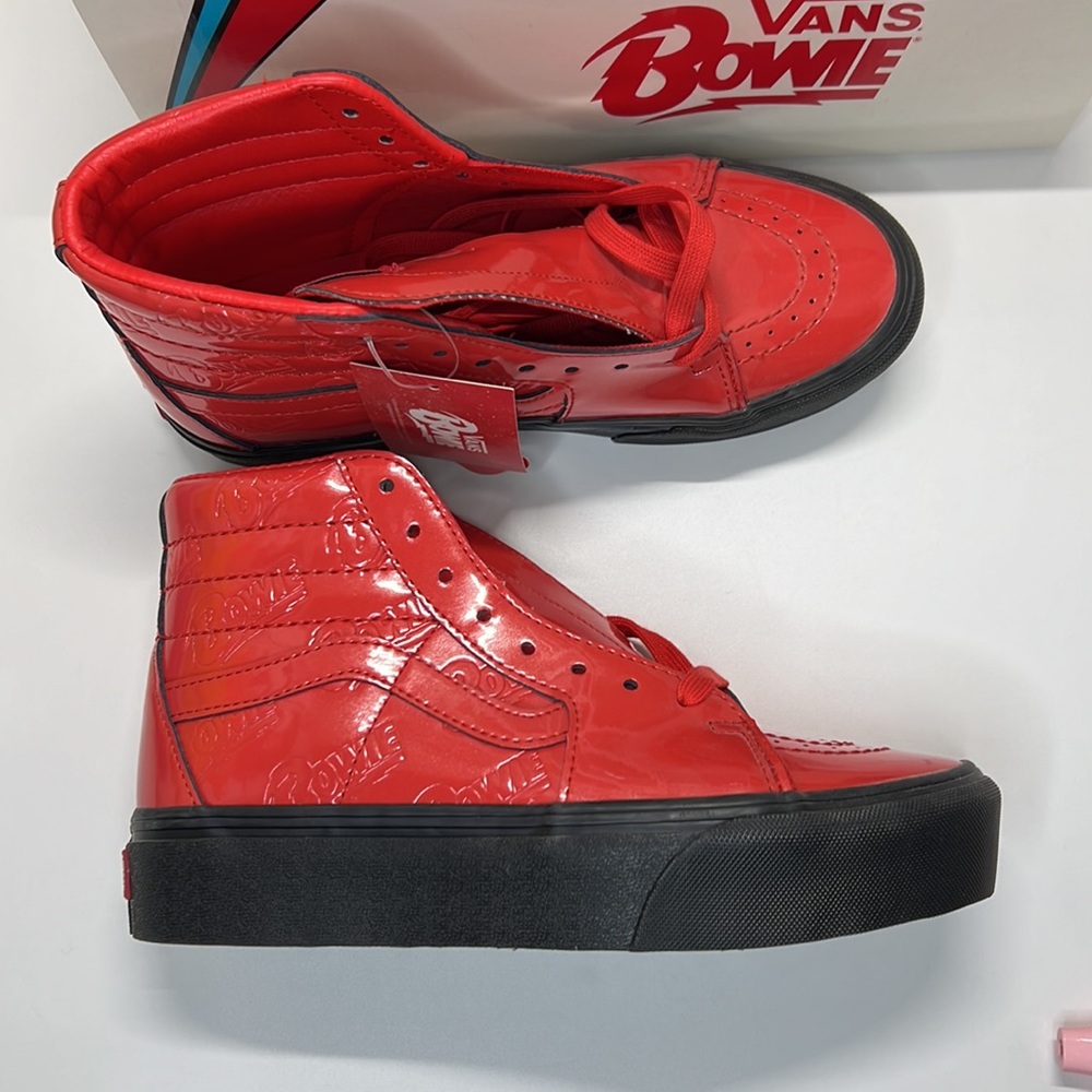 NWT Limited Edition Vans x David Bowie Sk8-Hi Platform Size 4.5/Women's 6 - Picture 4 of 8